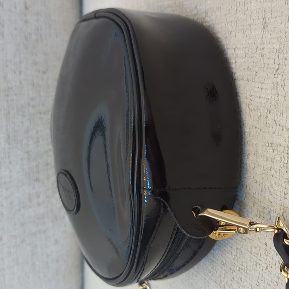 Longchamp Black Patent Round Crossbody - Picture 7 of 14